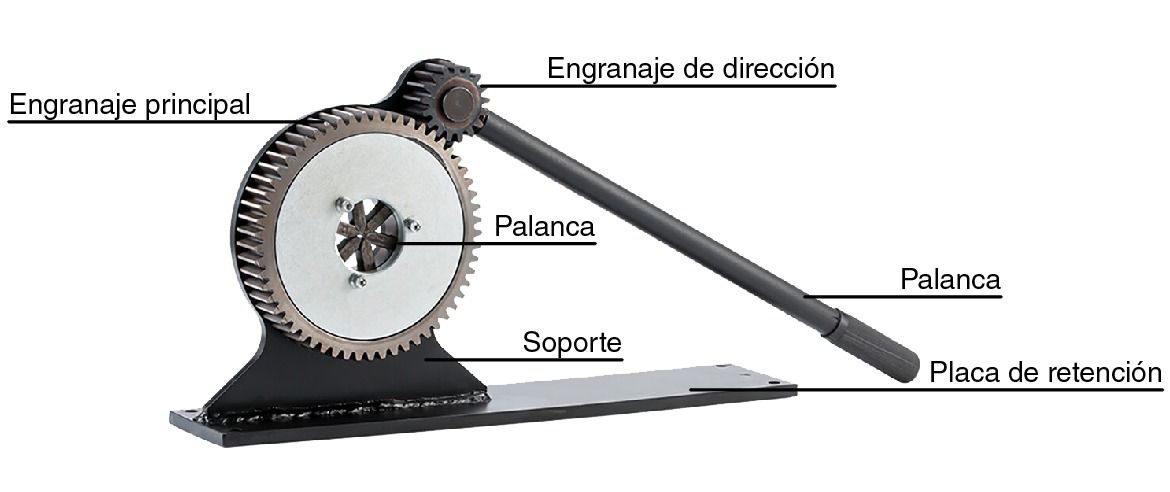 prensa manual de mangueras